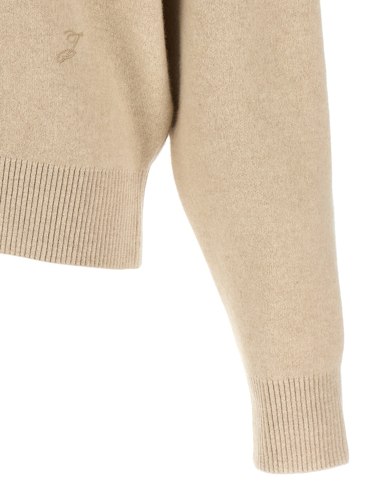 Jacquemus Beige Merino Wool Cardigan