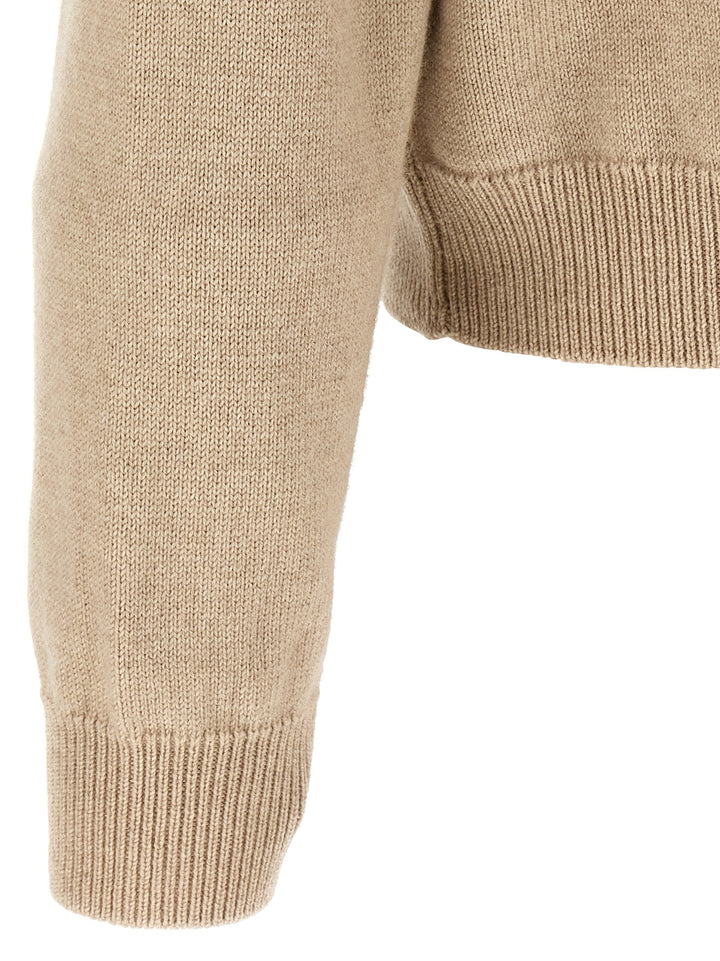 Jacquemus Beige Merino Wool Cardigan