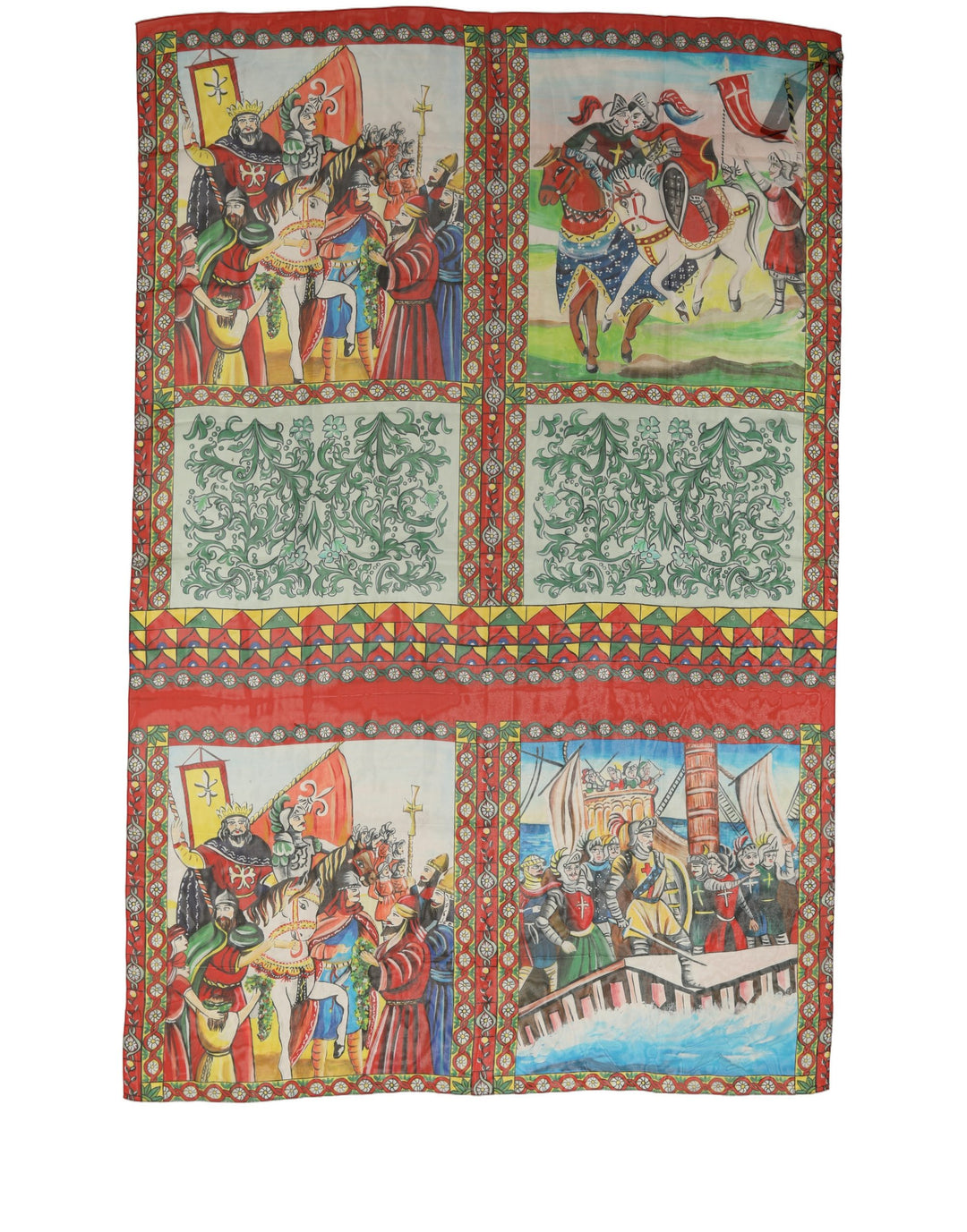 Dolce &amp; Gabbana Multicolor Silk Printed Shawl Stole Scarf