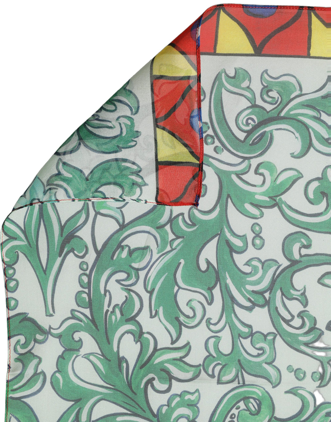 Dolce &amp; Gabbana Multicolor Silk Printed Square Foulard Scarf