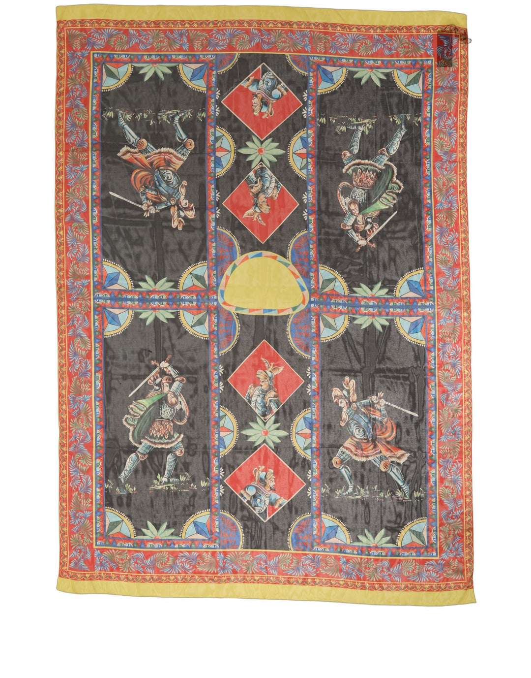 Dolce &amp; Gabbana Multicolor Silk Printed Shawl Stole Scarf