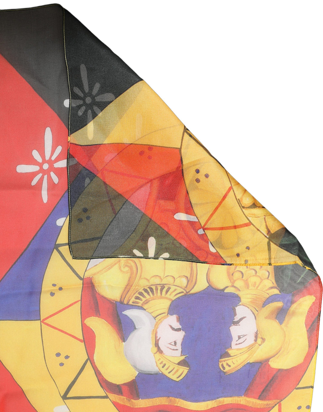 Dolce &amp; Gabbana Multicolor Silk Printed Shawl Stole Scarf
