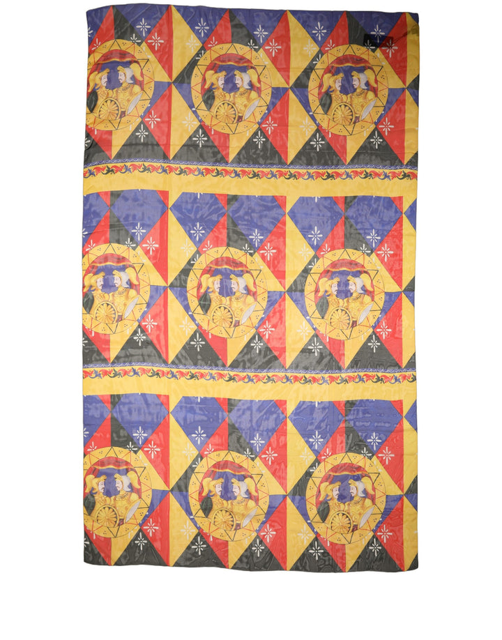 Dolce &amp; Gabbana Multicolor Silk Printed Shawl Stole Scarf
