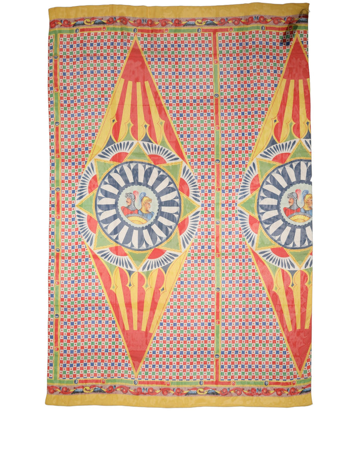 Dolce &amp; Gabbana Multicolor Silk Carretto Print Stole Scarf