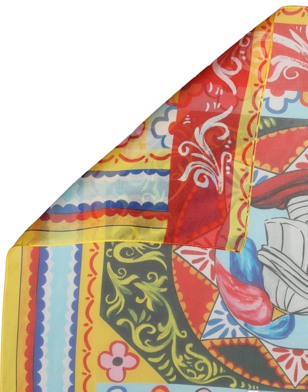 Dolce &amp; Gabbana Multicolor Silk Printed Square Foulard Scarf