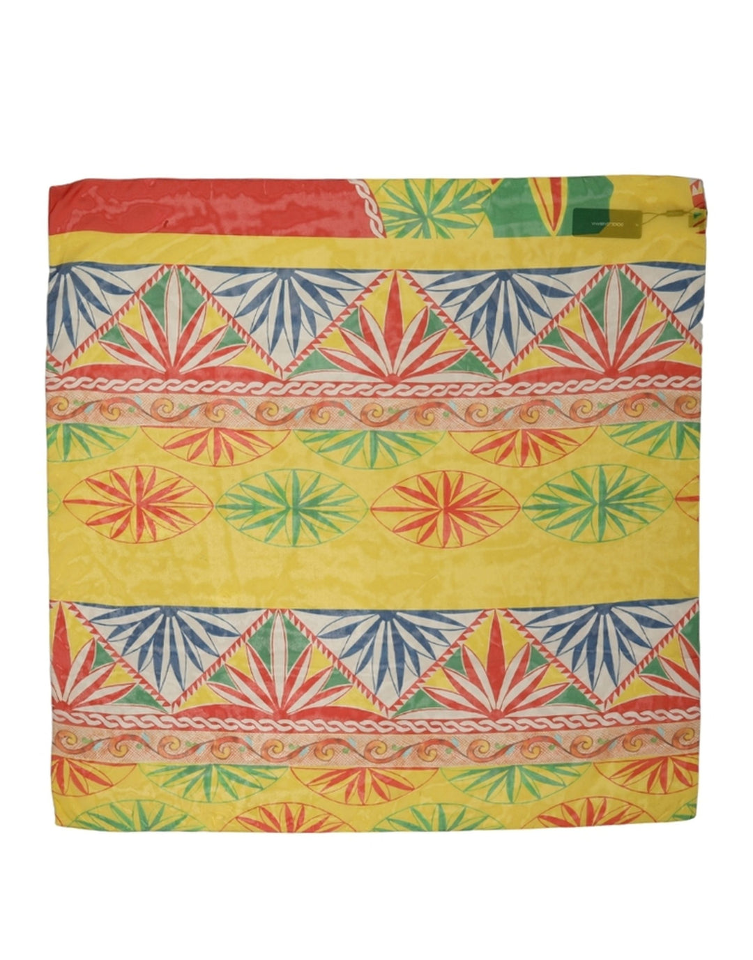 Dolce &amp; Gabbana Multicolor Geometric Square Foulard Scarf