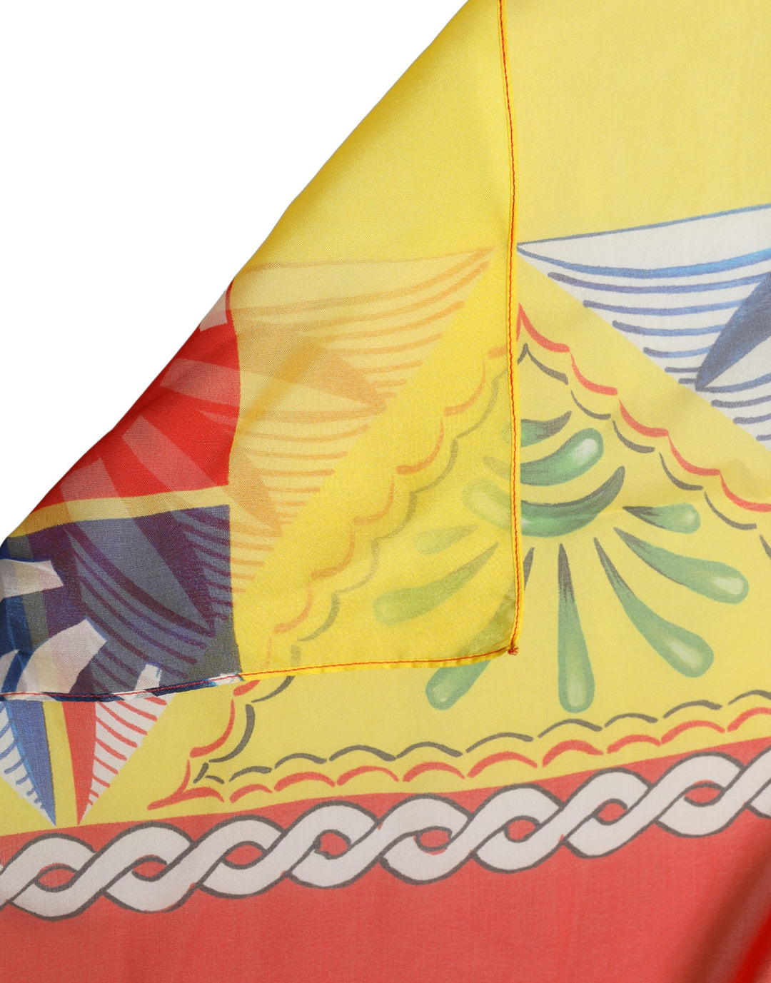 Dolce &amp; Gabbana Multicolor Silk Printed Square Foulard Scarf