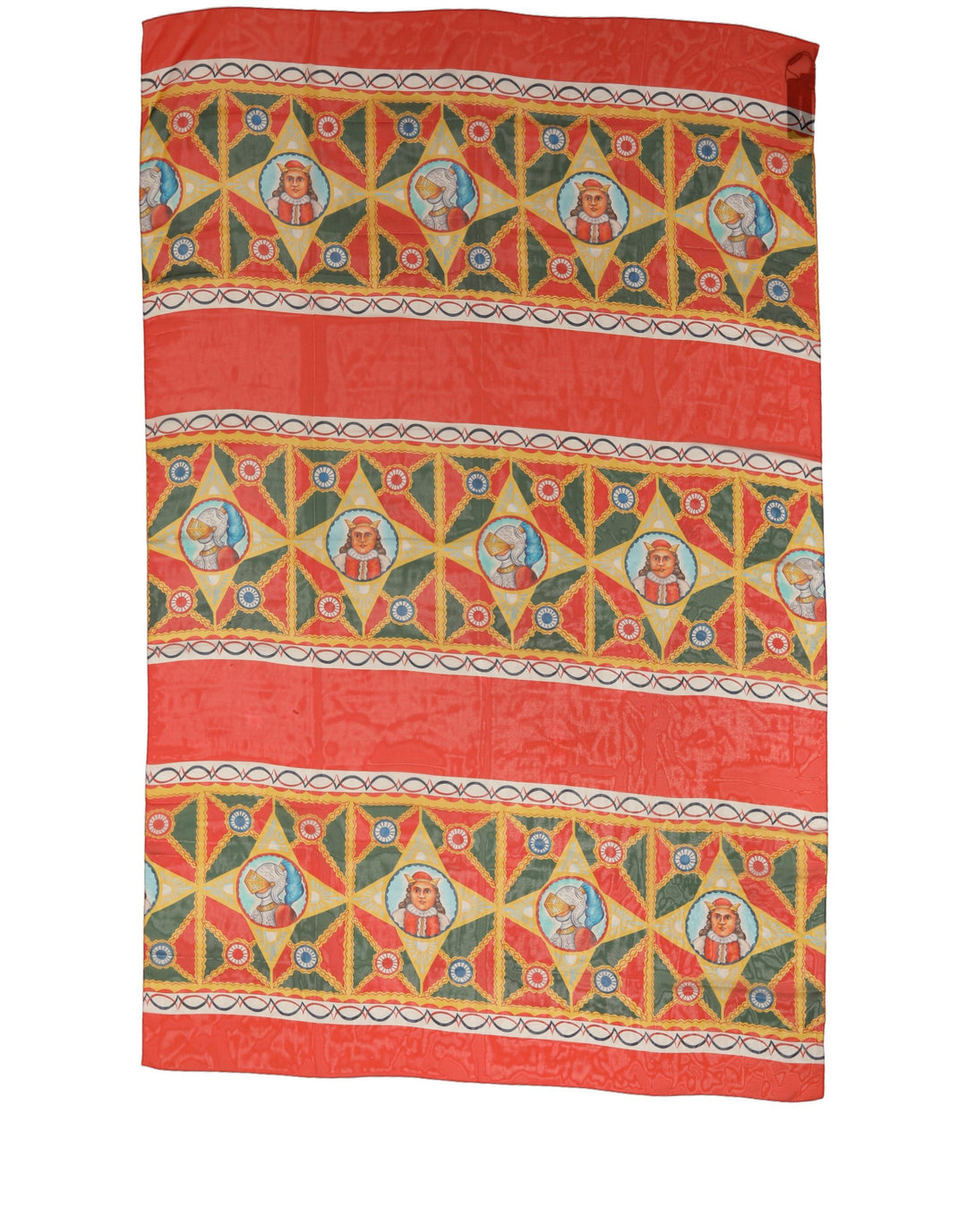 Dolce &amp; Gabbana Multicolor Silk Printed Shawl Stole Scarf