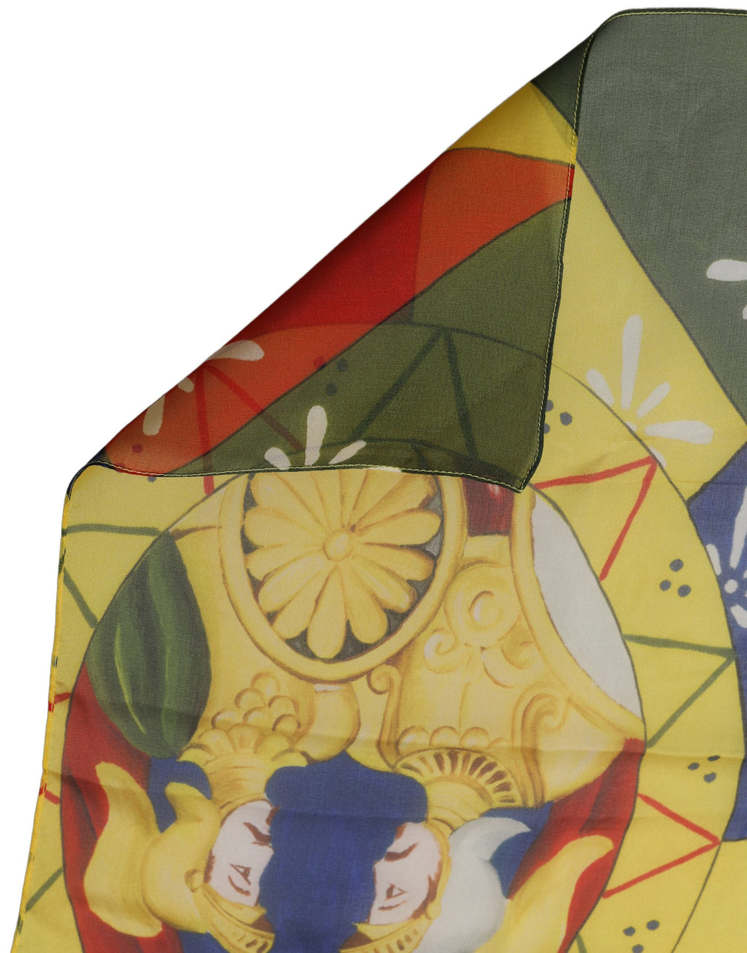 Dolce &amp; Gabbana Multicolor Silk Printed Shawl Stole Scarf