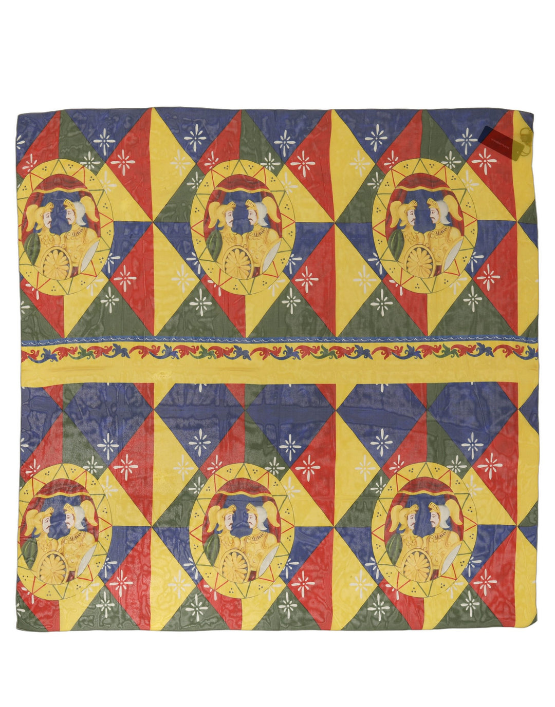 Dolce &amp; Gabbana Multicolor Silk Printed Square Foulard Scarf