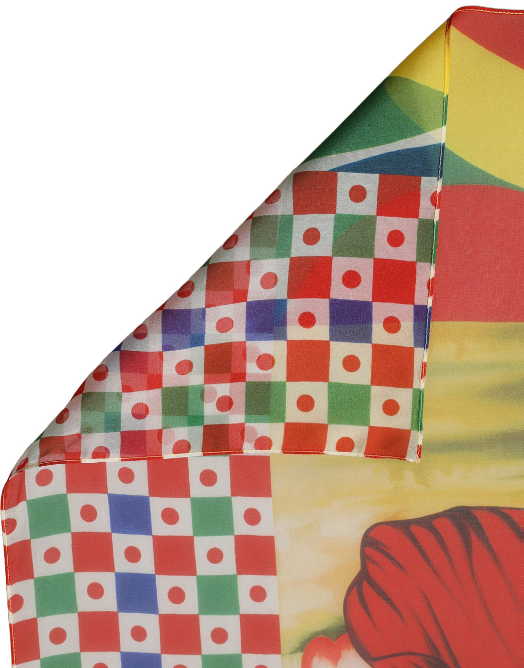 Dolce &amp; Gabbana Multicolor Silk Printed Square Foulard Scarf