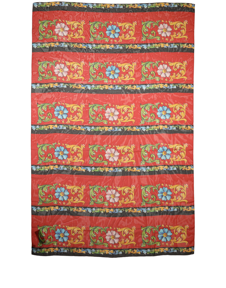 Dolce &amp; Gabbana Multicolor Floral Silk Shawl Stole Scarf