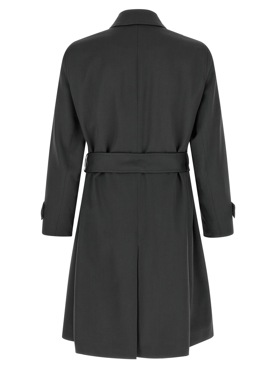 Lardini Gray Virgin Wool Coat