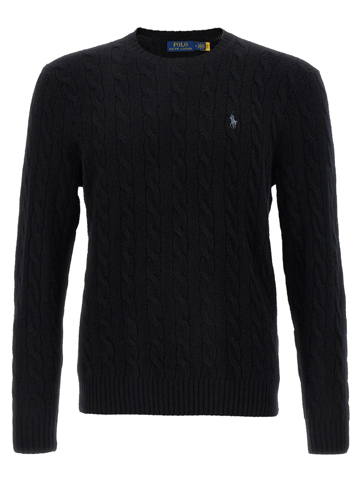 Polo Ralph Lauren Black Wool Cardigan