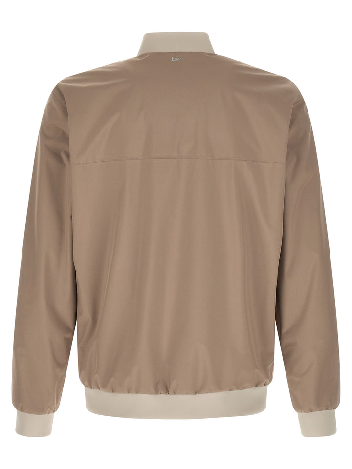 Herno Beige Polyester Bomber