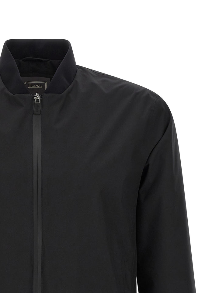 Herno Black Polyester Bomber