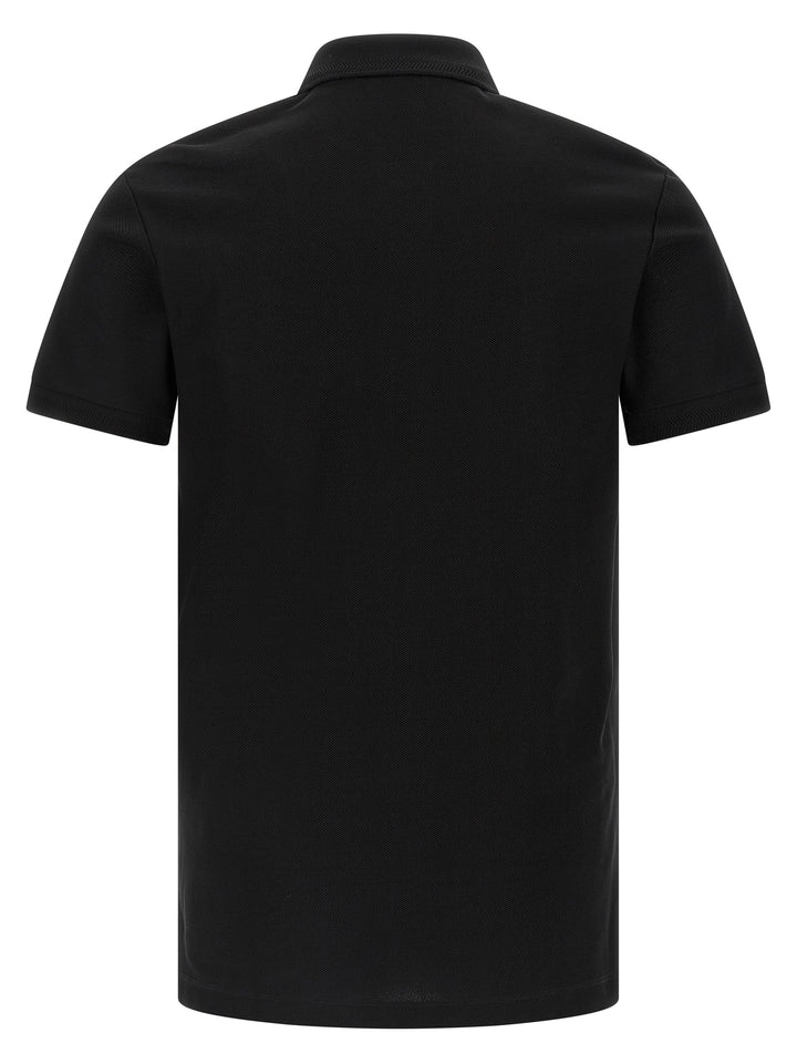 Burberry Black Cotton Polo Shirt