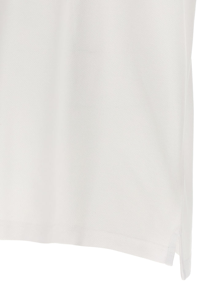 Burberry White Cotton Polo Shirt