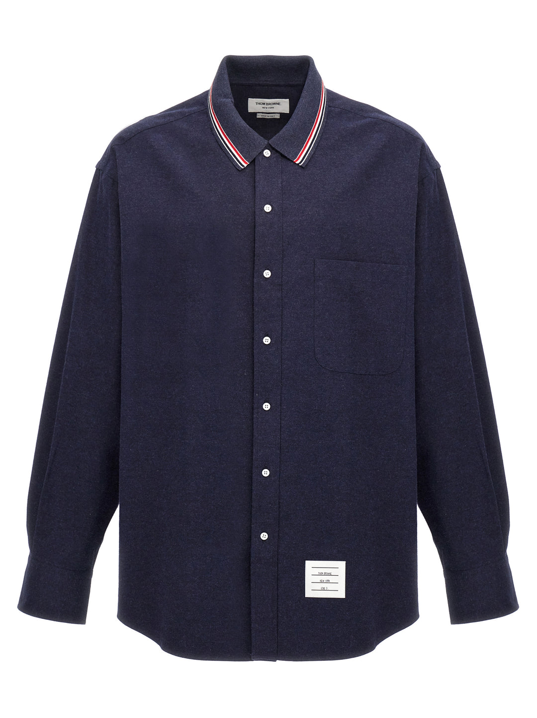 Thom Browne Blue Cotton Blouse
