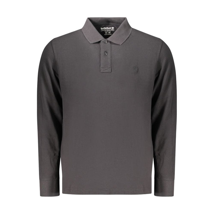 Timberland Black Cotton Polo Shirt