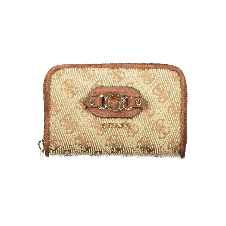 Guess Jeans Beige Polyester Wallet