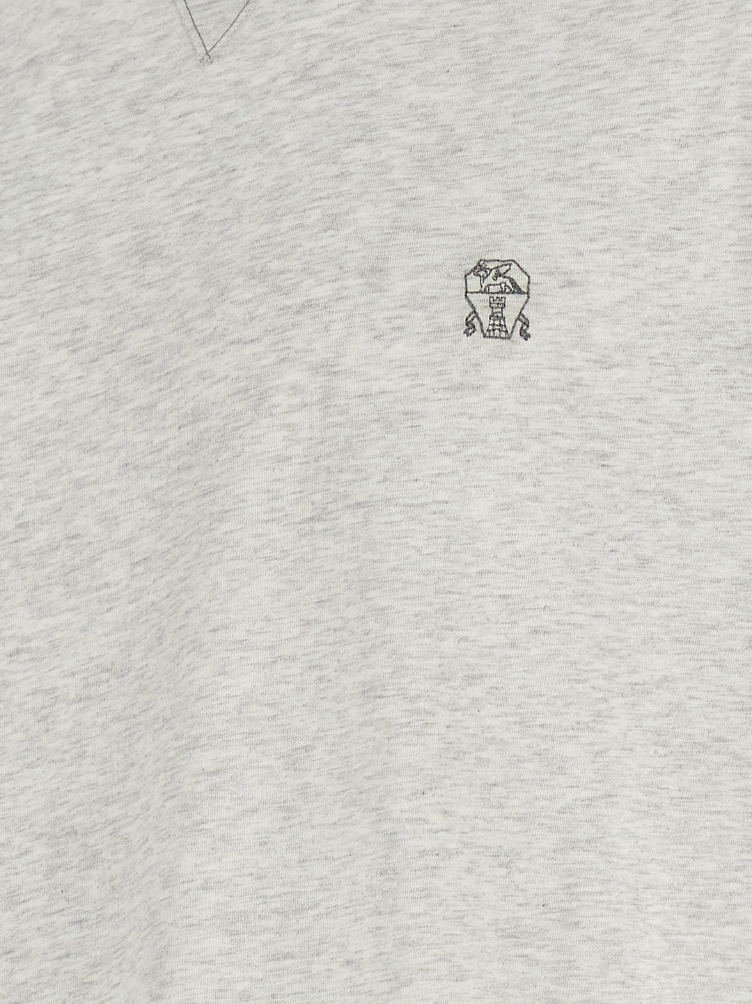 Brunello Cucinelli Gray Cotton T-Shirt