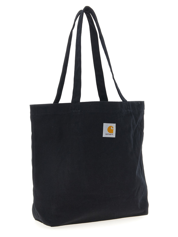 Carhartt Wip Black Cotton Tote Bag