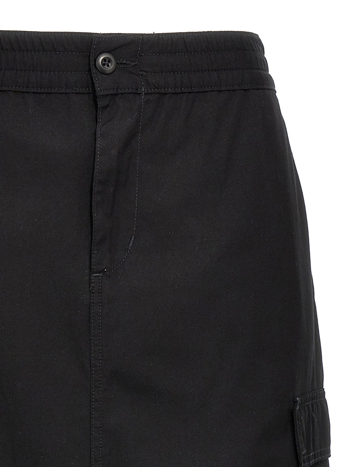 Carhartt Wip Black Cotton Midi Skirt
