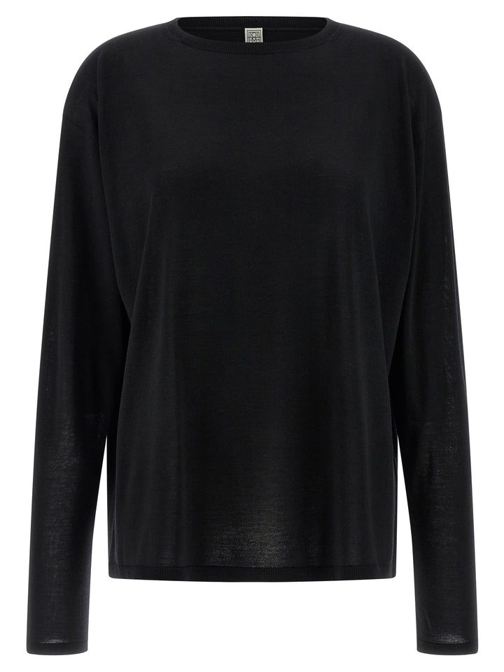 TOTEME Black Wool Cardigan
