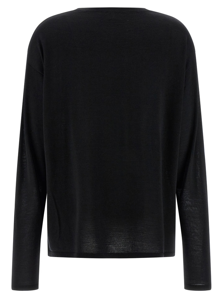 TOTEME Black Wool Cardigan