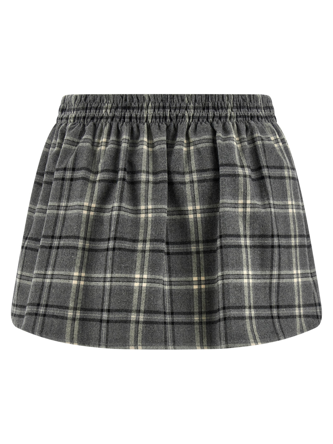 Miu Miu Gray Cotton Long Skirt
