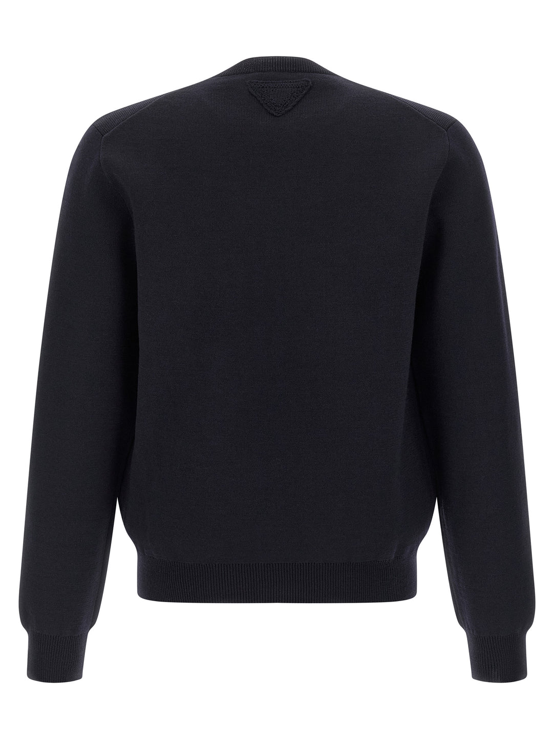 Prada Blue Virgin Wool Cardigan