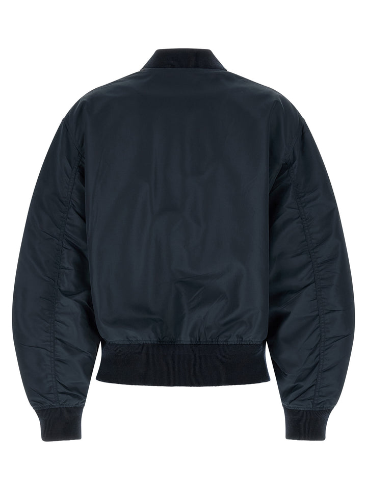 Prada Blue Polyamide Bomber