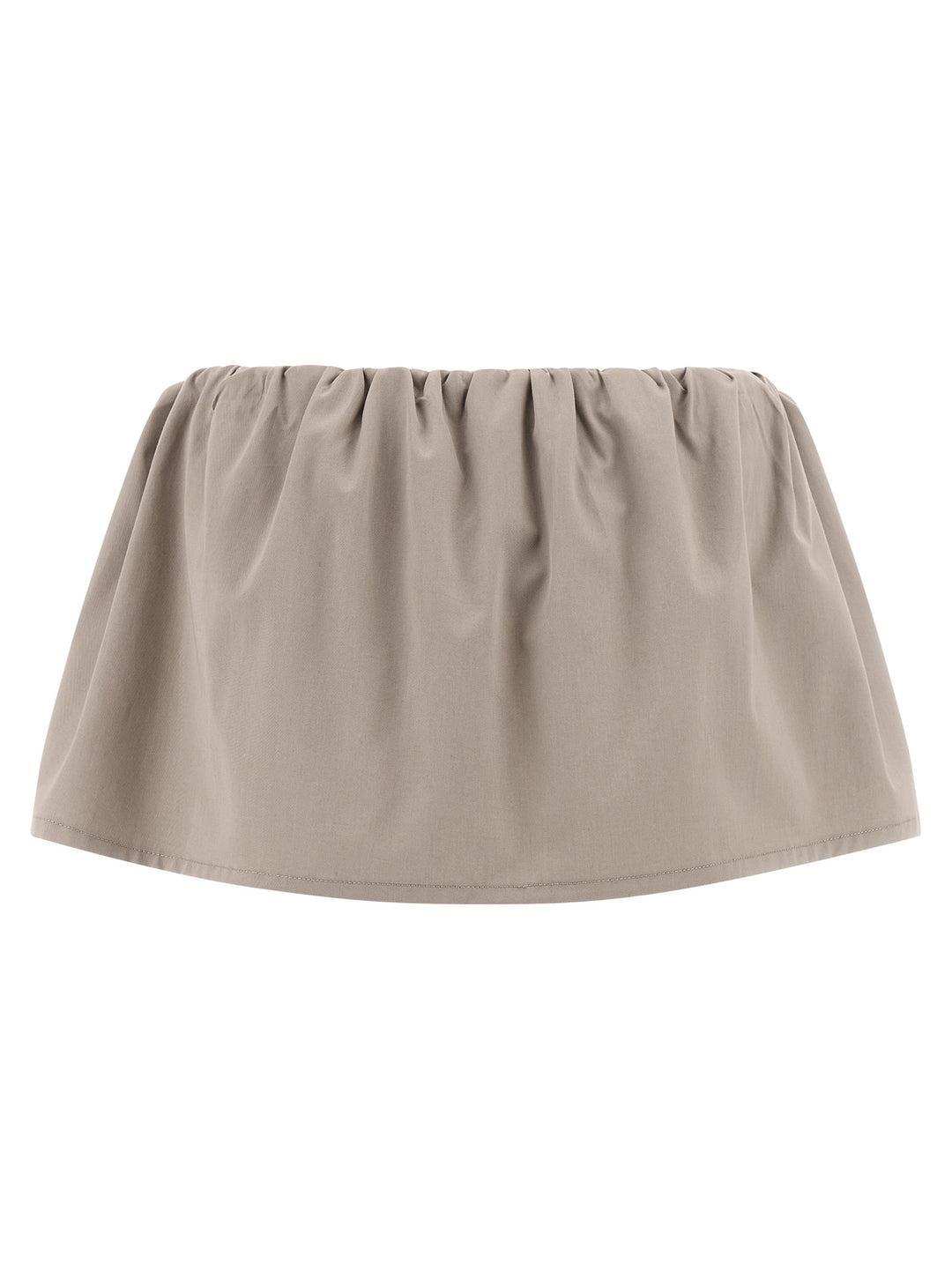 Miu Miu Gray Cotton Long Skirt