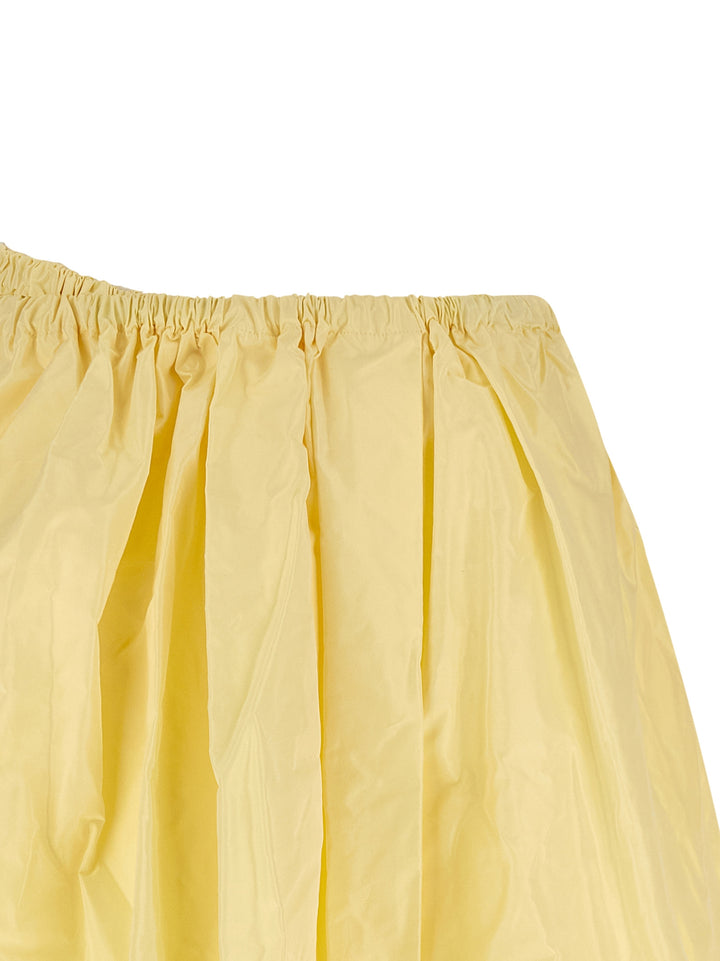 Prada Multicolor Silk Midi Skirt