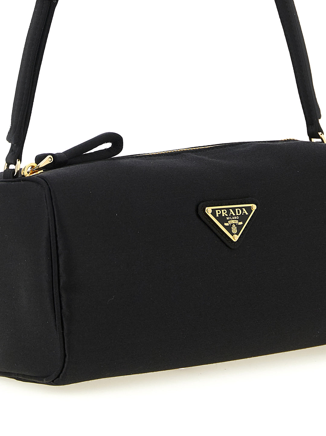 Prada Black Viscose Shoulder Bag