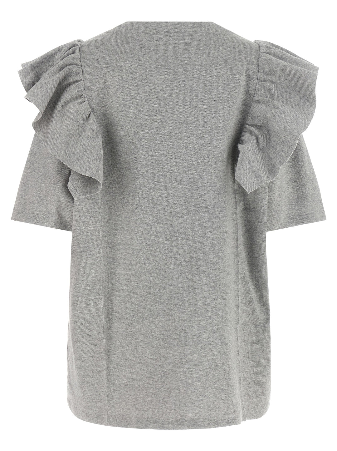 Miu Miu Gray Cotton Short Dress