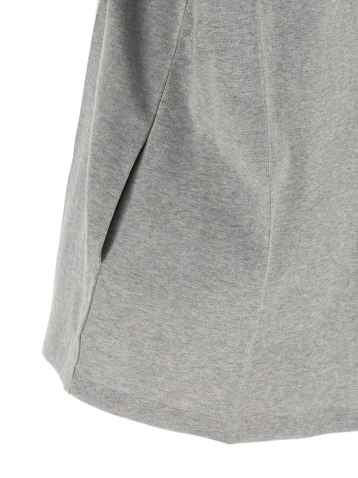 Miu Miu Gray Cotton Short Dress