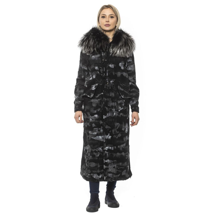 Mr&amp;Mrs Italy Black Cotton Women Jacket