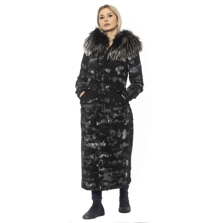 Mr&amp;Mrs Italy Black Cotton Women Jacket