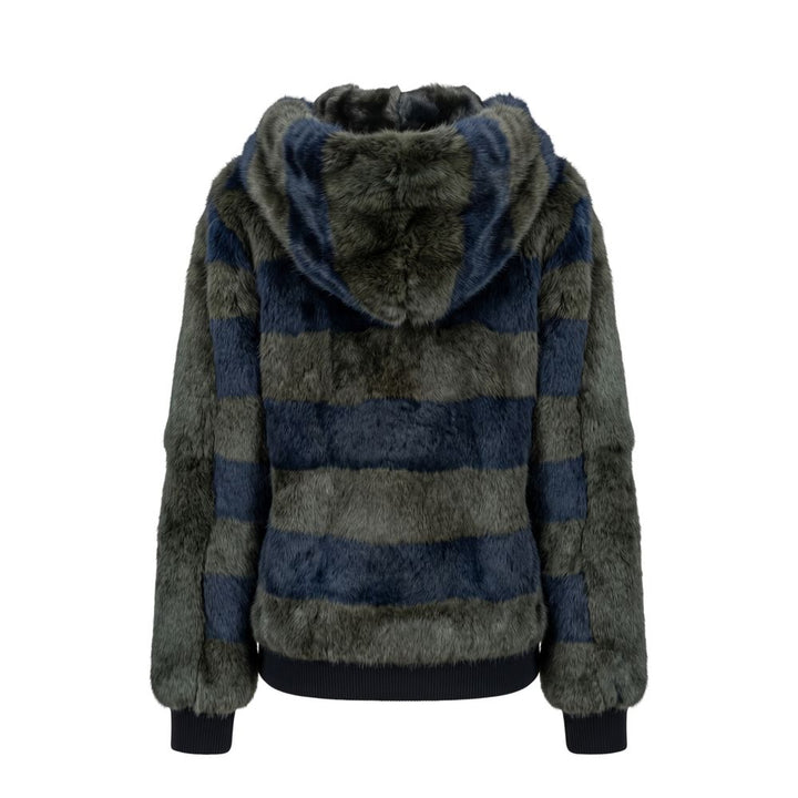 Mr&amp;Mrs Italy Green Rabbit Fur Women Jacket