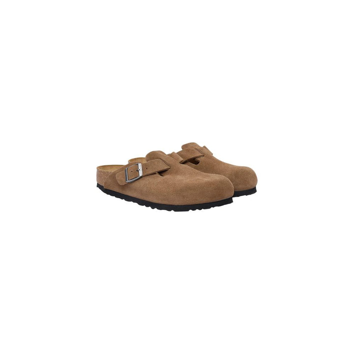 Birkenstock Brown Suede Leather Clogs