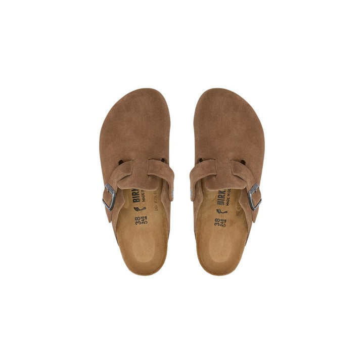 Birkenstock Brown Suede Leather Clogs