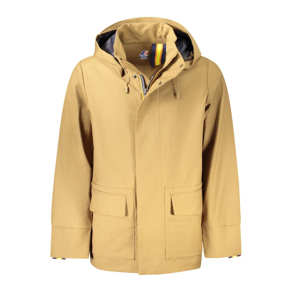 K-WAY Brown Wool Men&