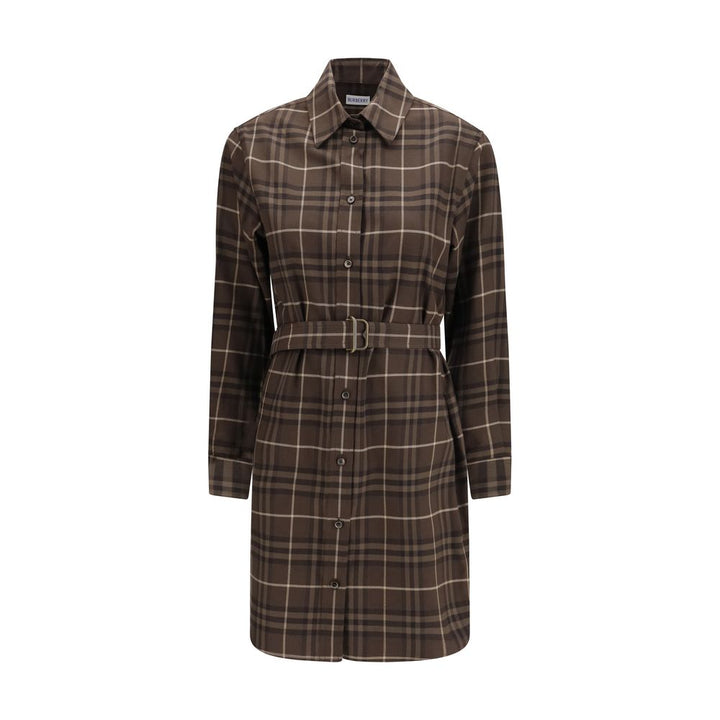 Burberry Brown Cotton Casual Dress