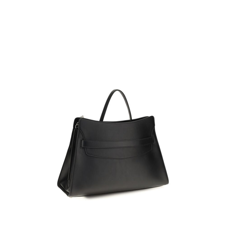 Alexander McQueen Black Calf Leather Bos Taurus Shoulder Bag