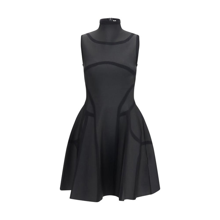 Alexander McQueen Black Polyester Cocktail Dress