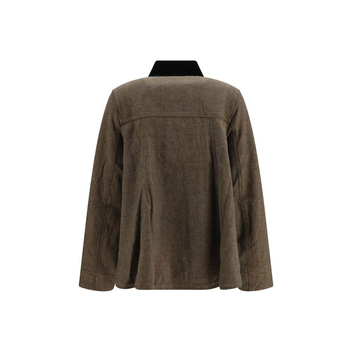 Ganni Brown Cotton Denim Jacket