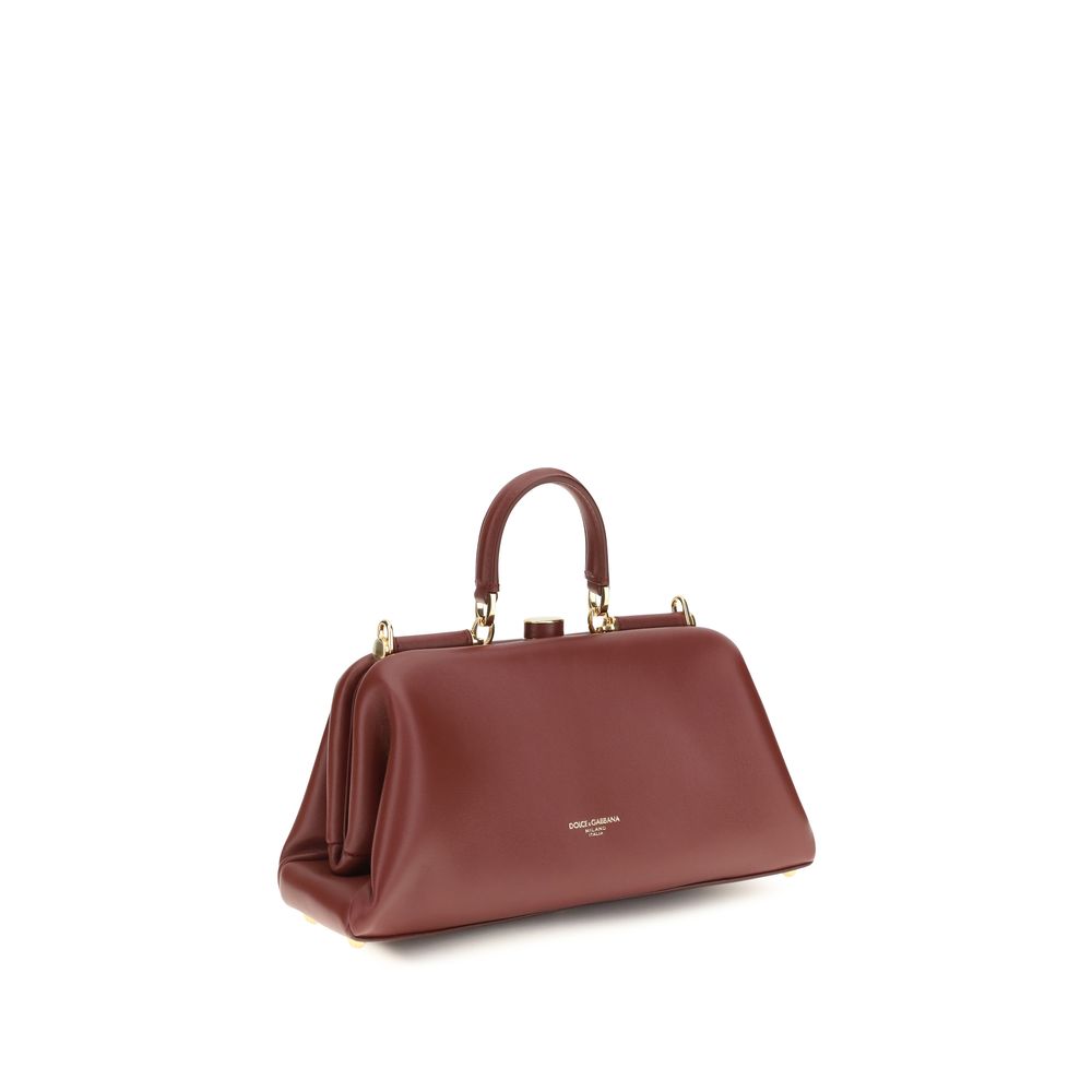 Dolce &amp; Gabbana Red Lamb Ovis Aries Handbag