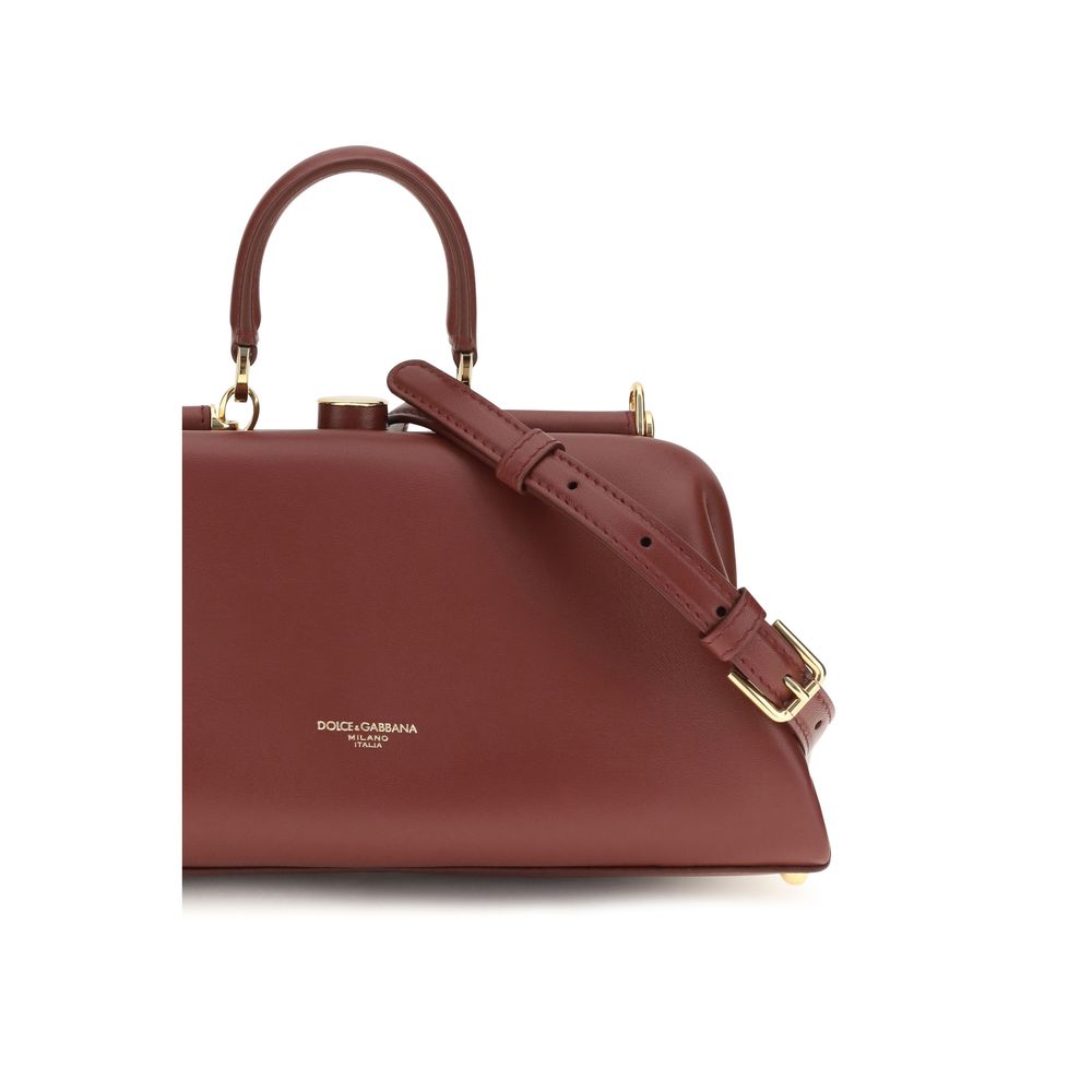 Dolce &amp; Gabbana Red Lamb Ovis Aries Handbag